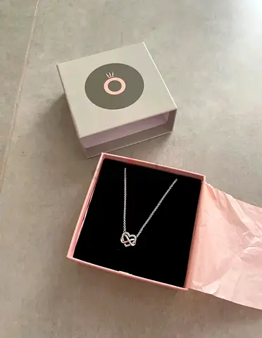 Pandora sparkling infinity heart collier necklace