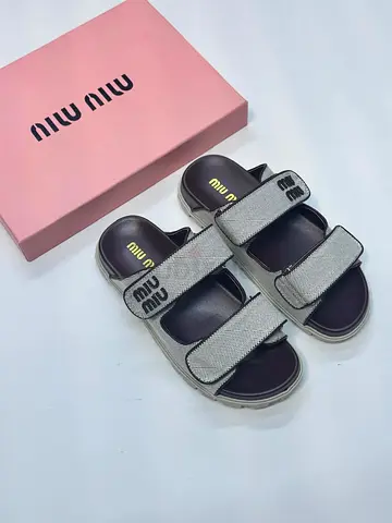 Miu Miu model number 5XX141 3I6I F0A48. Ladies slippers