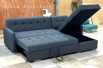 Sofa Bed with Storage | Multi-Functional | Blue Color