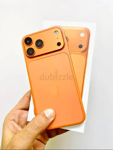 Apple iPhone 17 Pro Max ( Master copy)in Vibrant Orange Color with Excellent condition