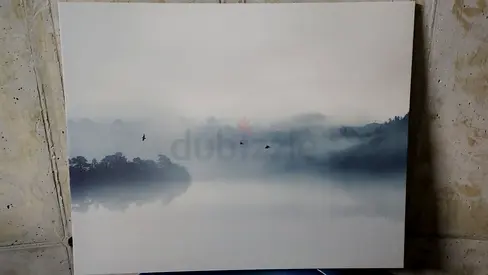 Serene Misty Landscape Art Print