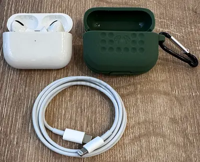 Apple AirPods Pro-1 with Case and Charging Cable