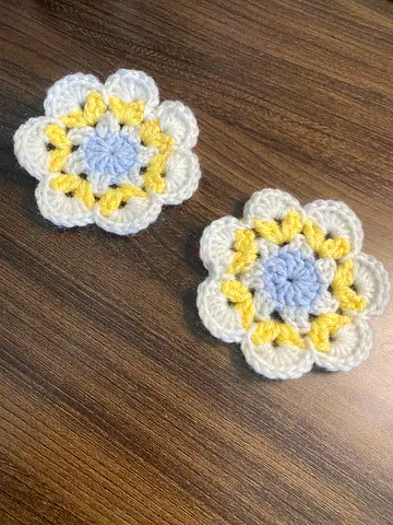 Handmade crochet Floral Coasters