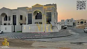 Ajman palace opposite Azha Complex, 4500 sq.ft, 2 floors + roof, 5 bedrooms, price includes fees. Ex