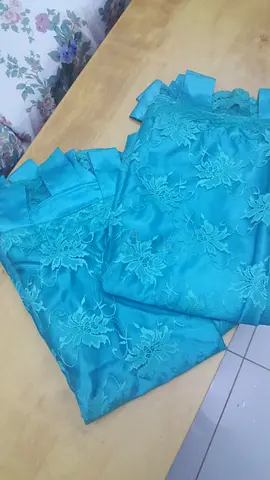 Beautiful Turquoise Lace curtains