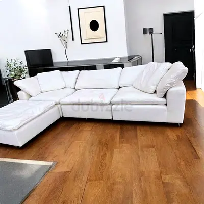 Great Condition Marina Home feather filled Sofa with footstool