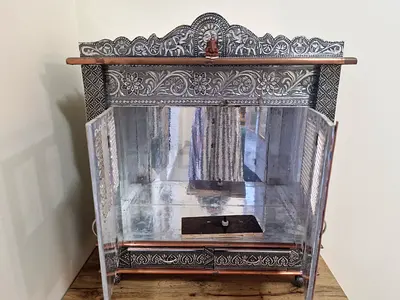 Beautifully Crafted Antique Pooja Mandir