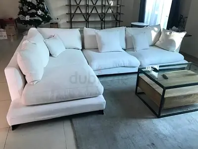 Camerich Italian L Shape Sofa Beige perfect Condition