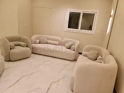 Cozy and Modern Lounge Sofa Set in Light Beige