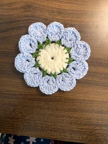 Handmade Crochet Flower cup Coaster