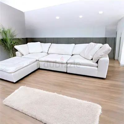 Looks great Condition Marina Home feather filled Sofa with footstool