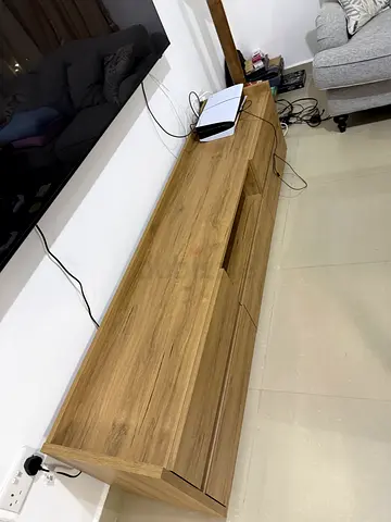 Modern Wooden TV Unit with Ample Storage