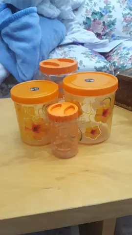 Beautiful Floral Storage Canisters Set