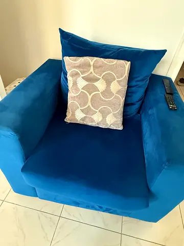 Cozy Blue 3+1 sofa set for sale