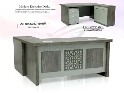 L shape manager table