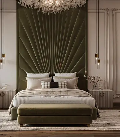 Luxurious 180*200 king size wall panel Bed