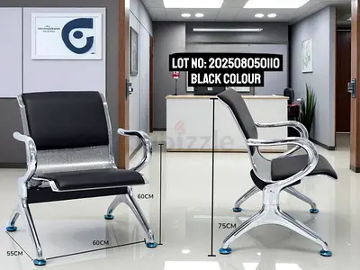 Heavy-duty metal waiting chair