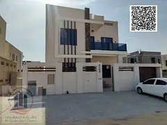 For sale, a villa in Ajman Al Zahia, 7 master rooms, a Majles room, a hall, and a maid’s room, fre