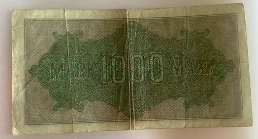 Rare 1000 Mark Vintage Banknote