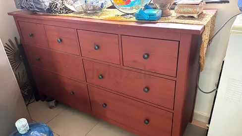 Solid Wood Dresser with 9 Drawers for Sale