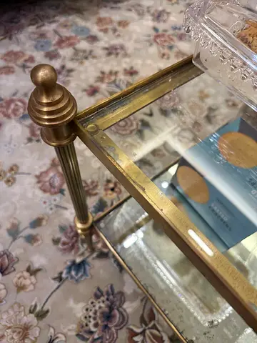 Title: Casey Coffee Table + Side Table – Antique Gold (SET)