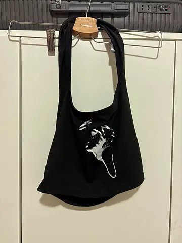 Stylish Black Tank Top with Unique Design