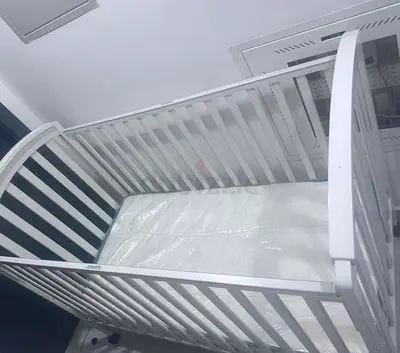 Beautiful White Crib for Sale