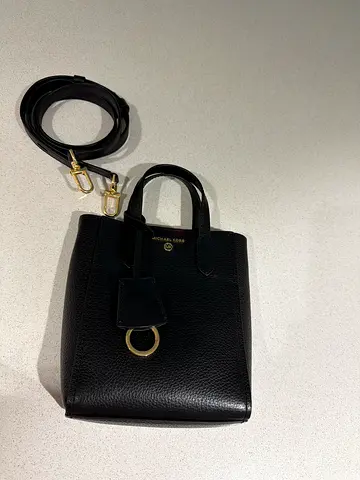 Chic Michael Kors Sinclair XS tote Black Handbag with Detachable Strap