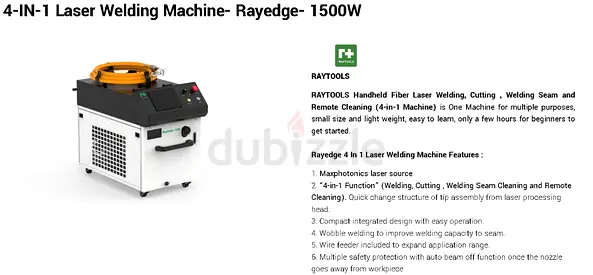 4-IN-1 Laser Welding Machine- Rayedge- 1500W