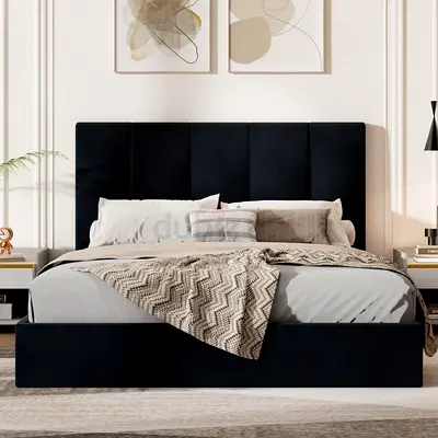 Brand new Elegant velvet koshan king size bed frame good quality more details call and WhatsApp