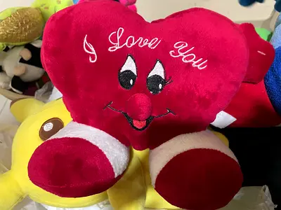 Cute Plush Heart - I Love You