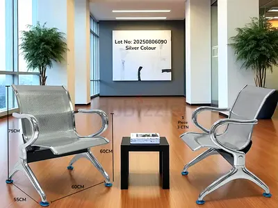 Heavy-duty metal waiting chair