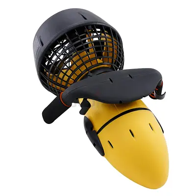 Water sports scooters and diving equipment with paddle boards