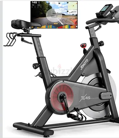 Spin Bike with Interactive Display for Home Workouts