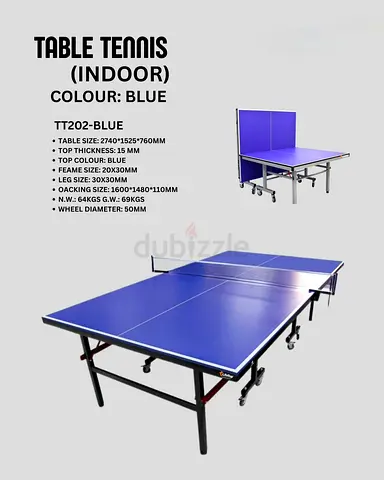 Blue Indoor Table Tennis Table for Sale