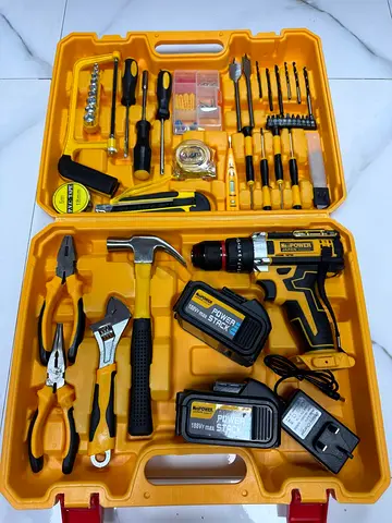 NeoPower 18V Cordless Drill Machine Tool Kit – Complete Home  Workshop Set