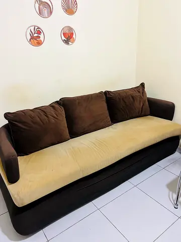 Comfortable Three-Tone Sofa in Great Condition