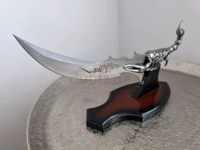 Exquisite Scorpion Design Dagger on Display