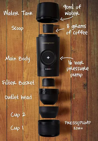Kohi+ Pressopump - Innovative Coffee Tool