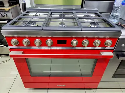 Smeg latest model 6 burners dual fuel top gas oven electric cooker 90cm