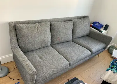 West elm three seater couch