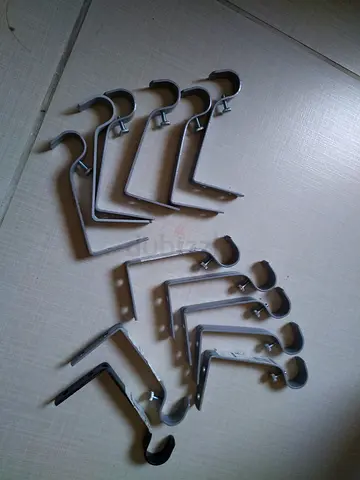Curtain rod clamps set (No rod)