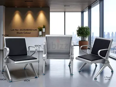 Heavy-duty metal waiting chair