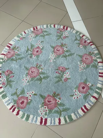 Blue Floral Rug