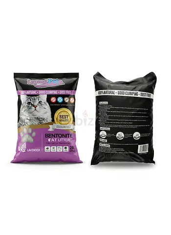 PREMIUM BENTONITE CAT LITTER – 25L (20KG) lavender