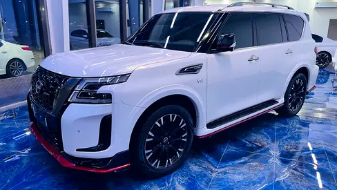 نيسان باترول نيسمو V8 2022 خليجي بحالة وكالة نظيفة جدا رقم واحد