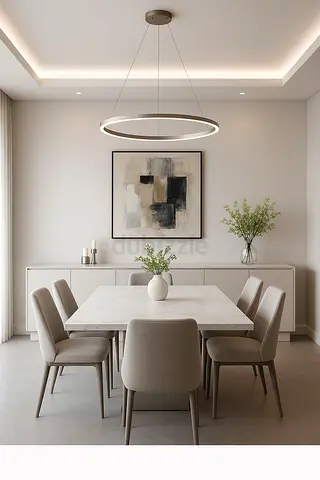 Elegant Modern Dining Set with Stylish Chairs