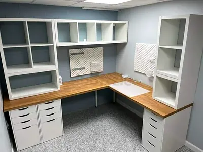 Spacious and Stylish Study Table with Storage Units