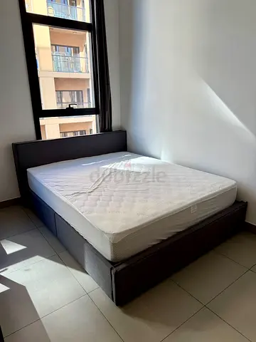 Bed with mattress