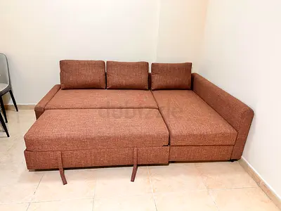 Ikea Frihiten L shape sofa bed with storage